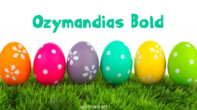 Ozymandias Bold example